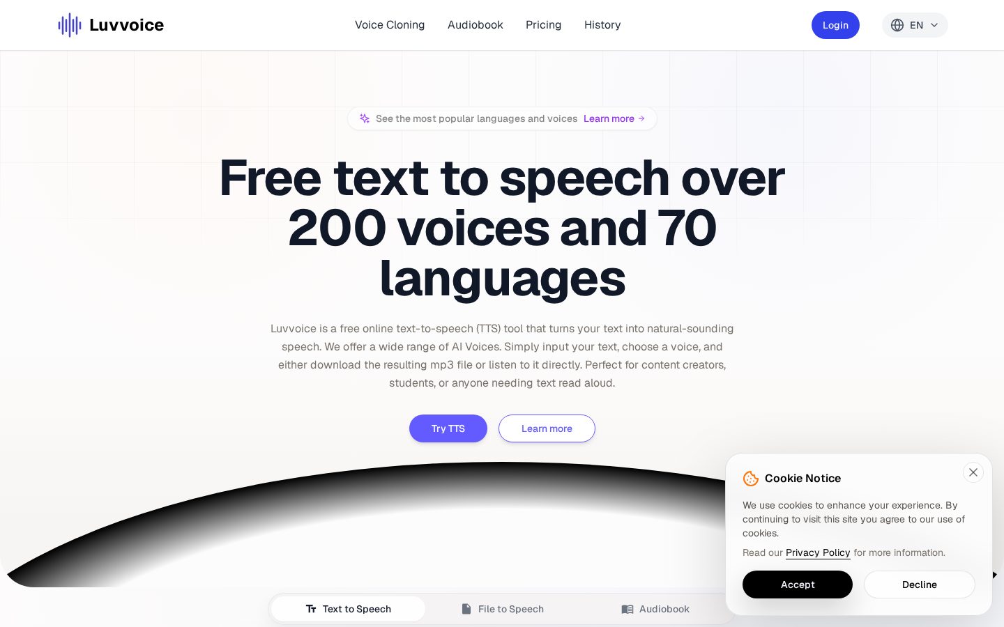 Luvvoice Homepage