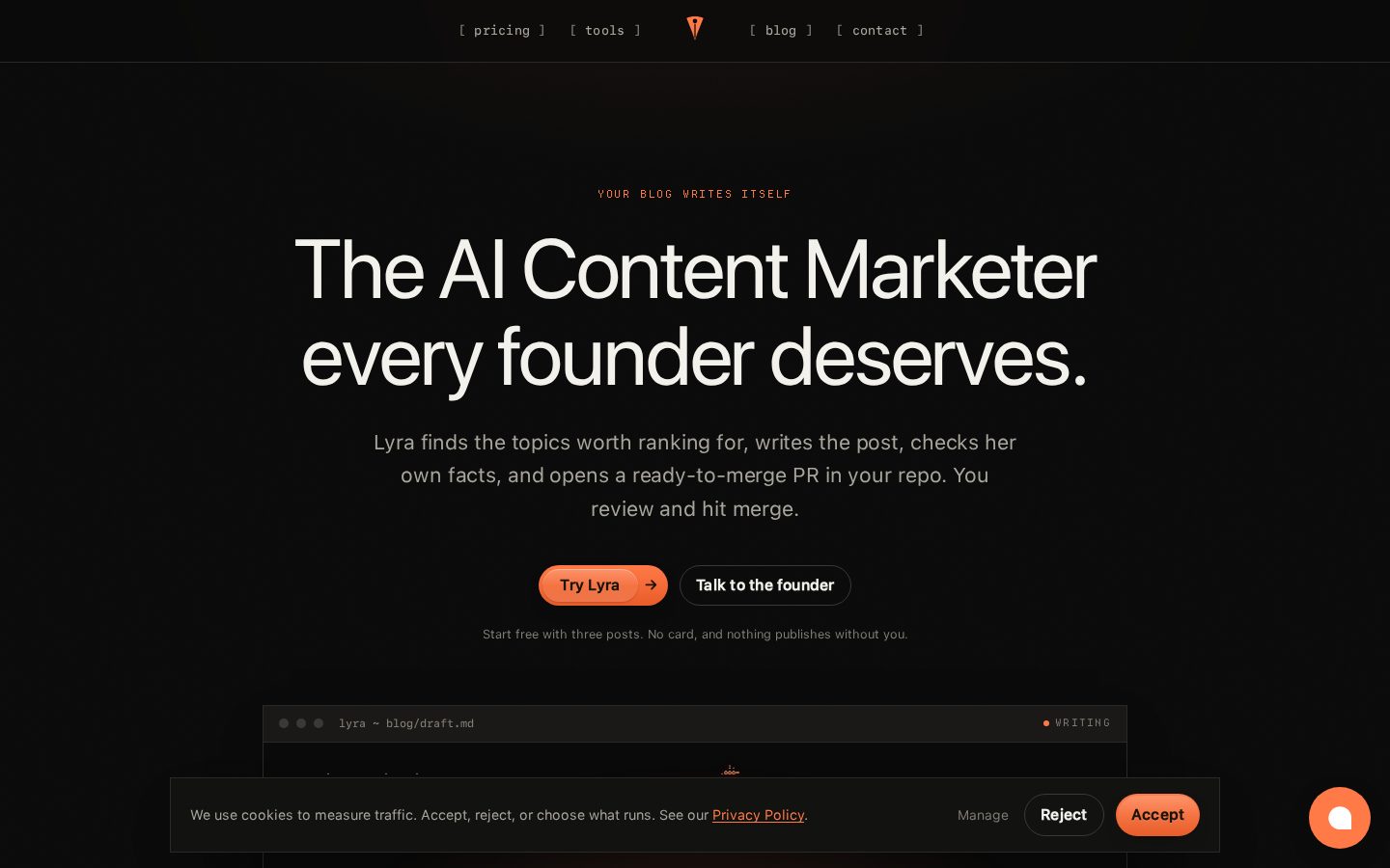 Lyra Homepage