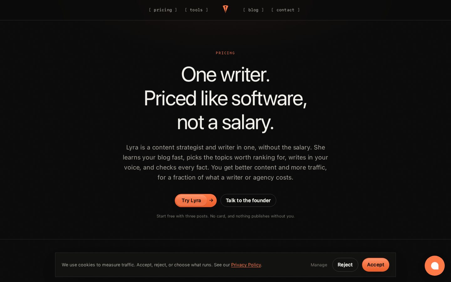 Lyra Pricing