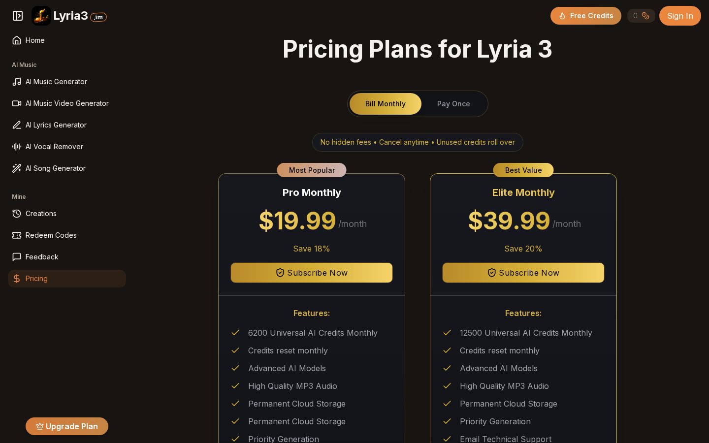 Lyria 3 Music Generator Pricing