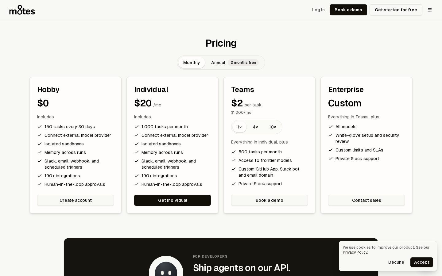 m8tes Pricing