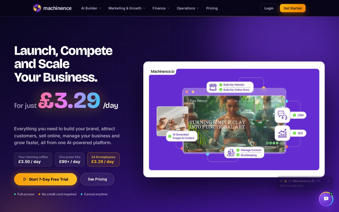 Machinence Homepage
