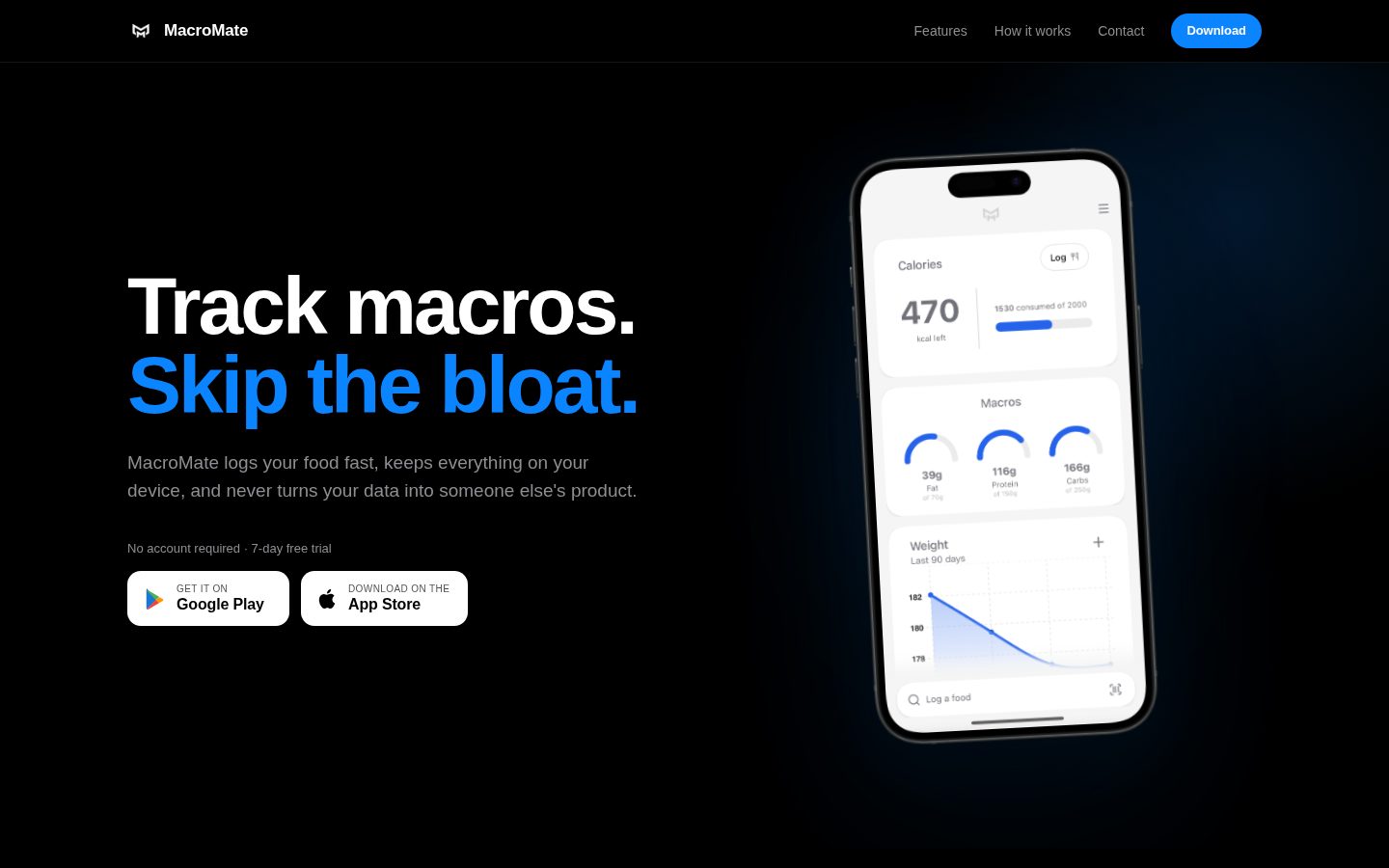 MacroMate Homepage