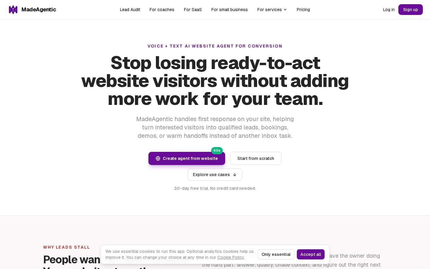 MadeAgentic Homepage