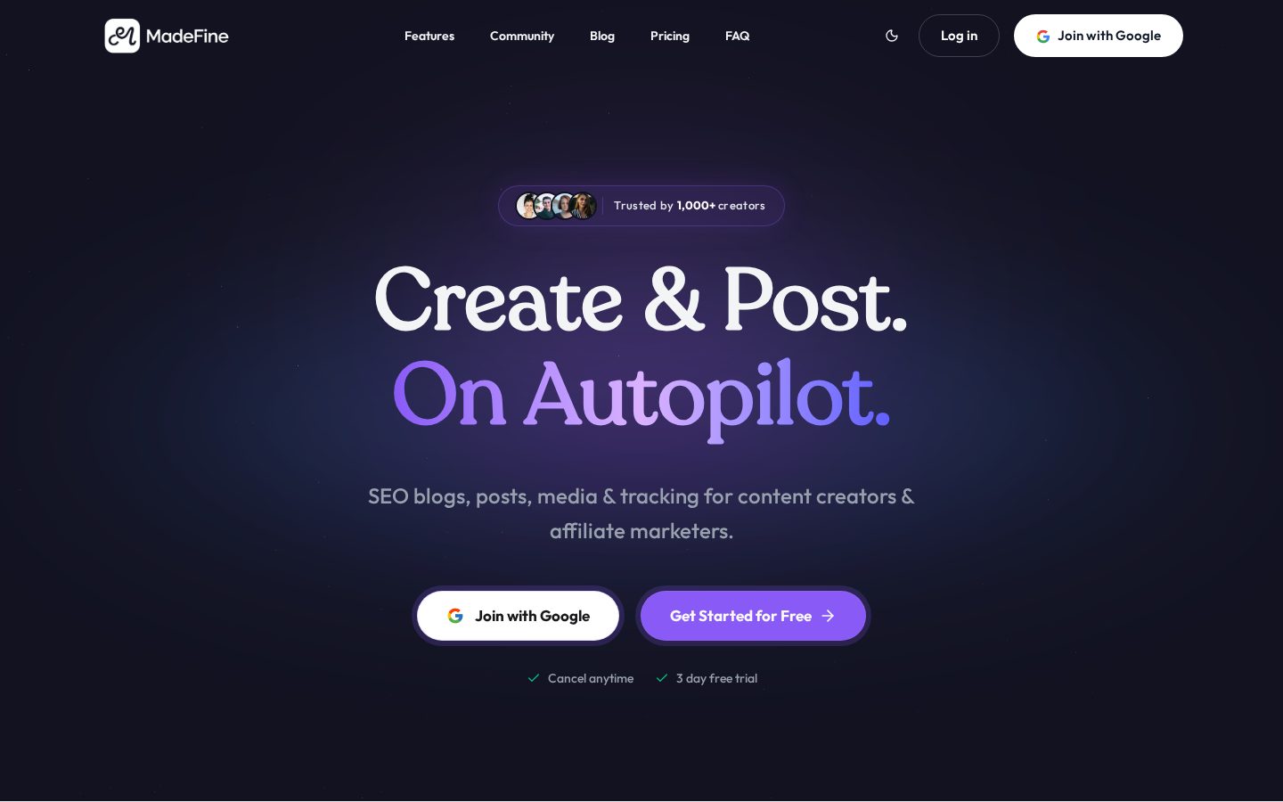MadeFine AI Homepage