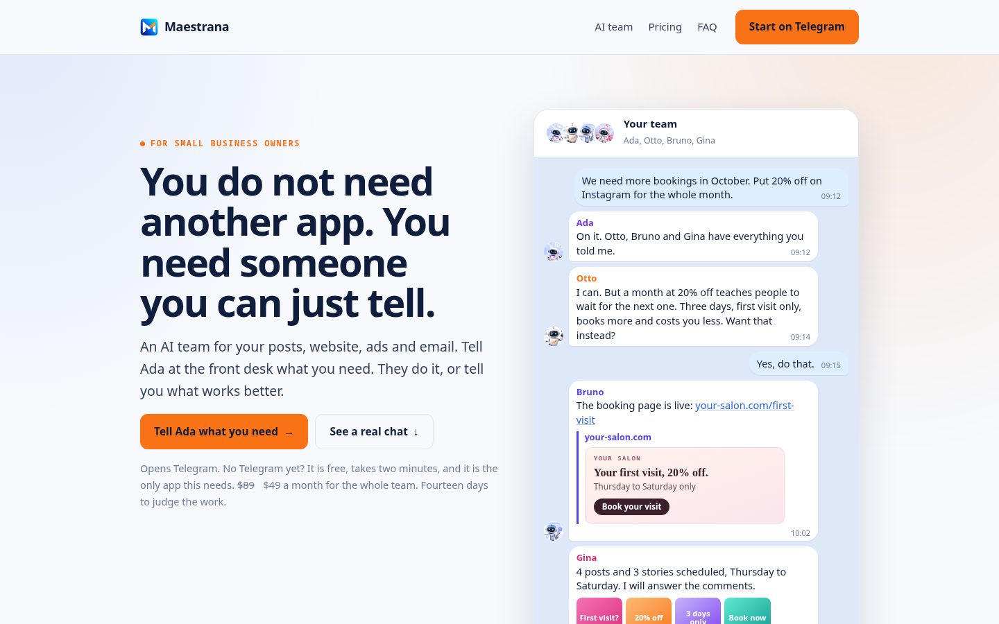 Maestrana Homepage