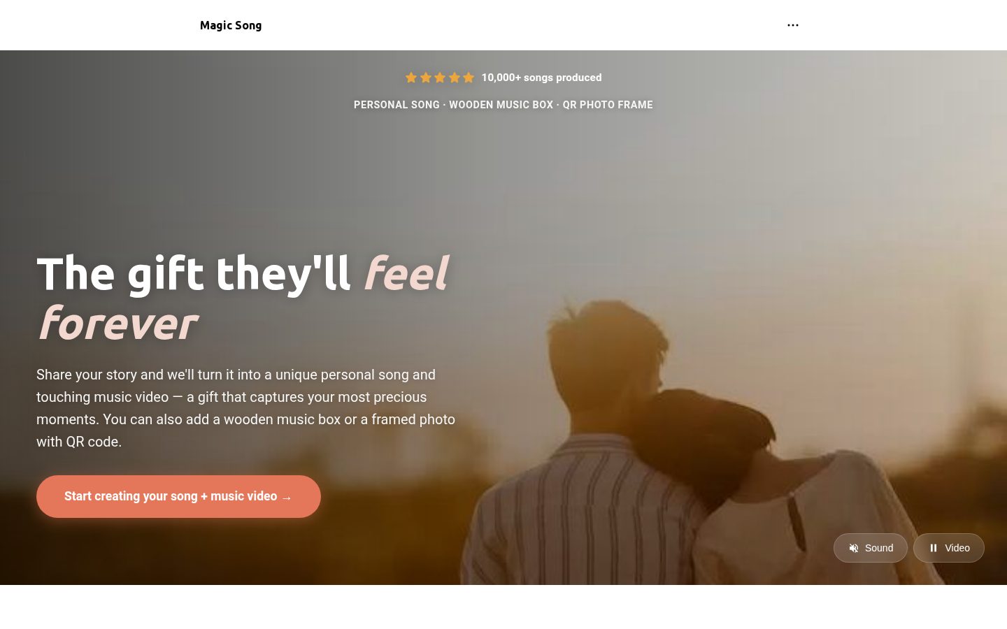 Magic AI Song Homepage