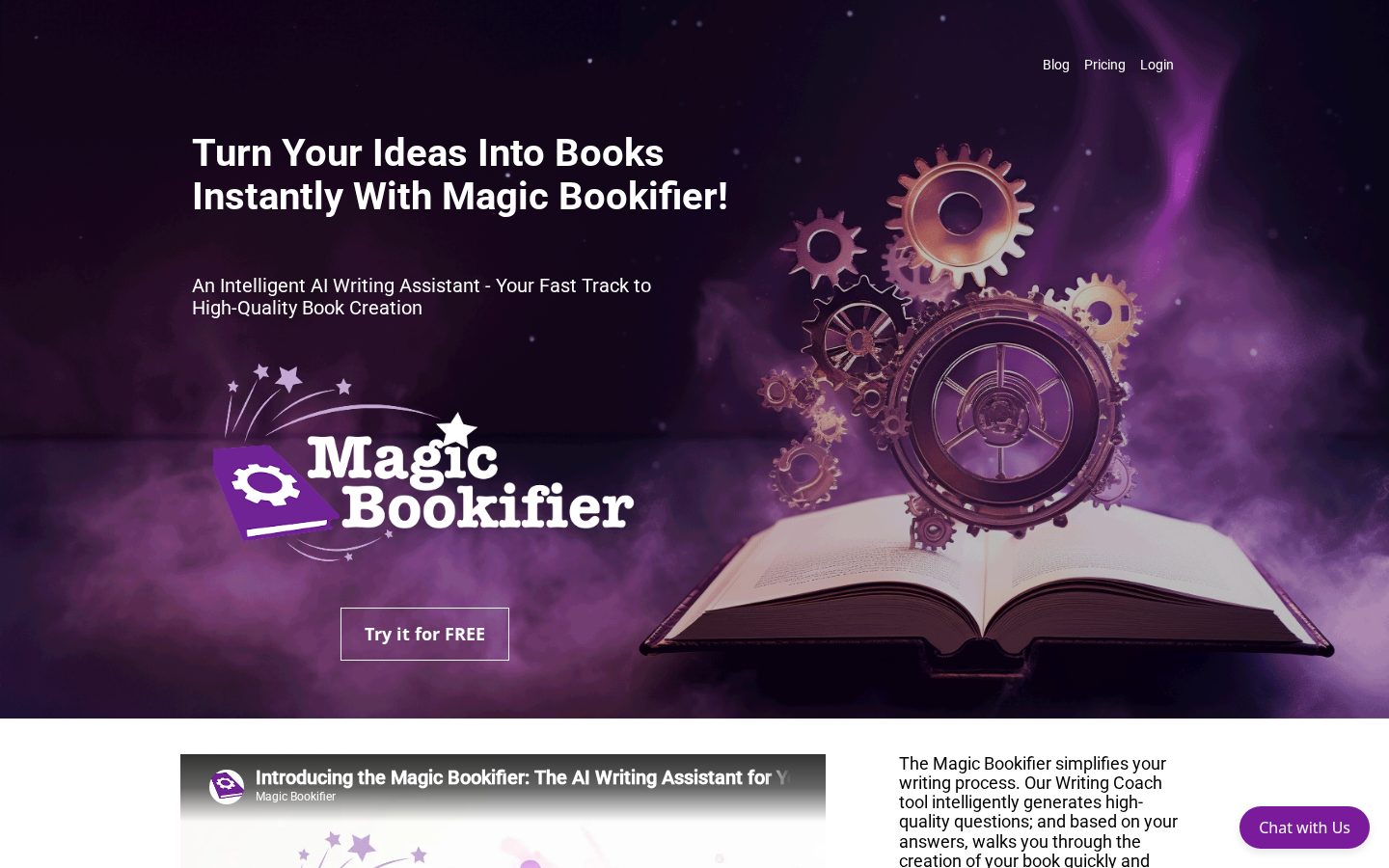Magic Bookifier Homepage