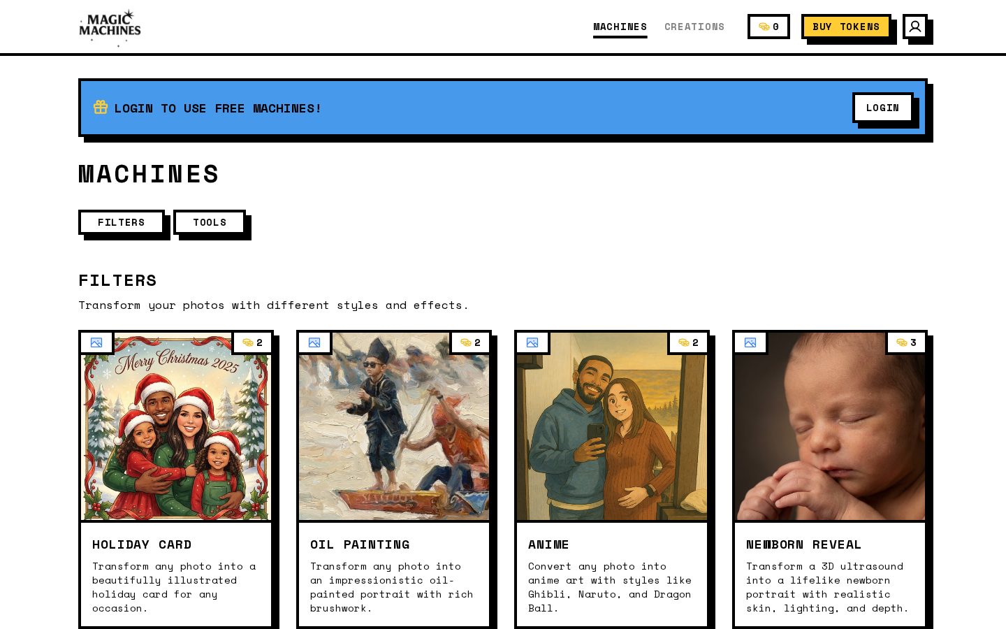 Magic Machines Homepage