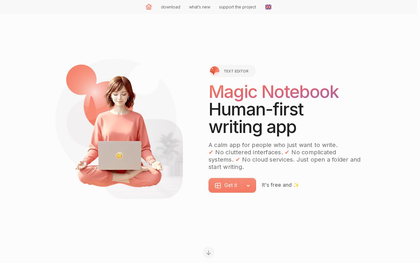 Magic Notebook Homepage