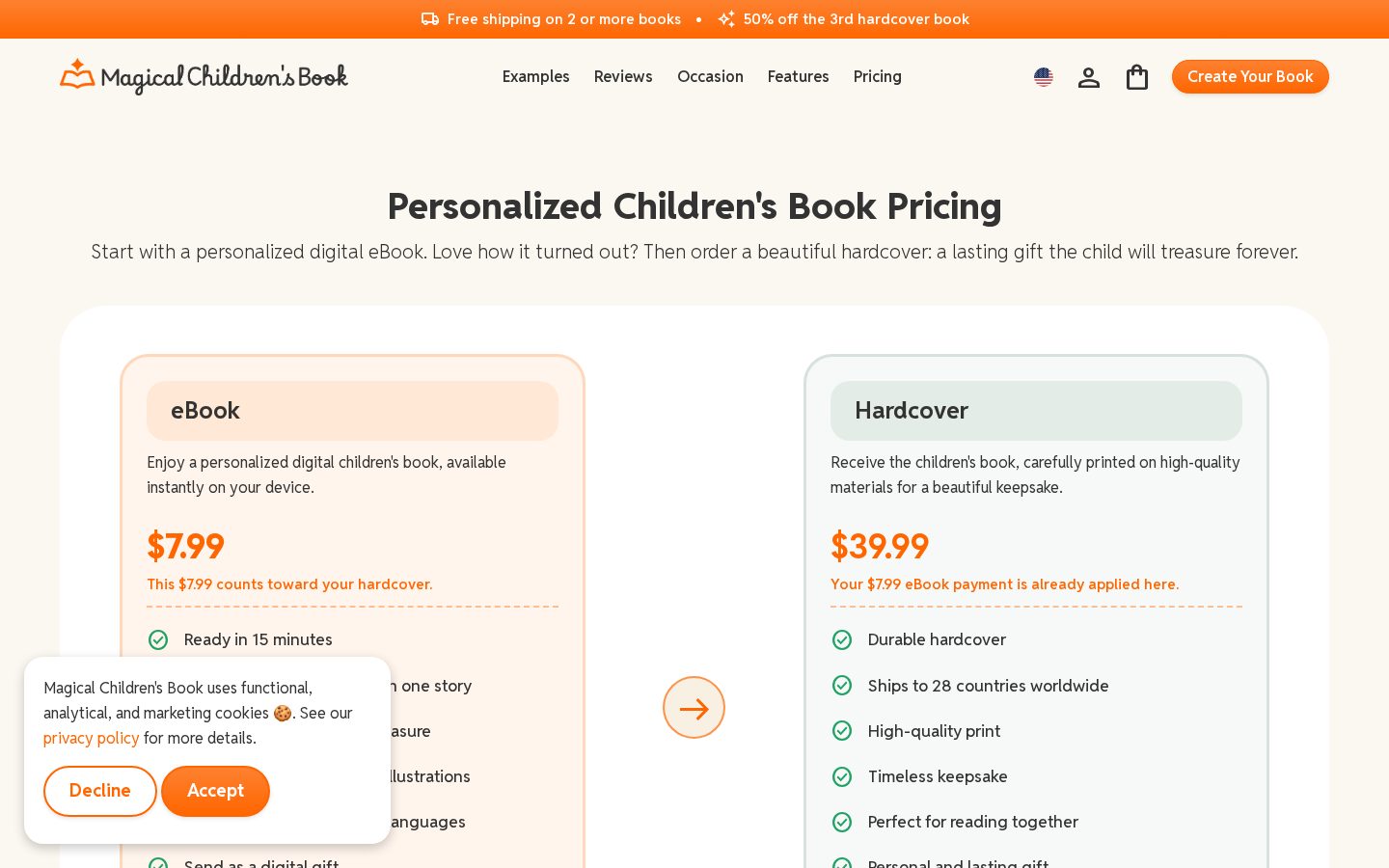 Magical Children's Book Pricing