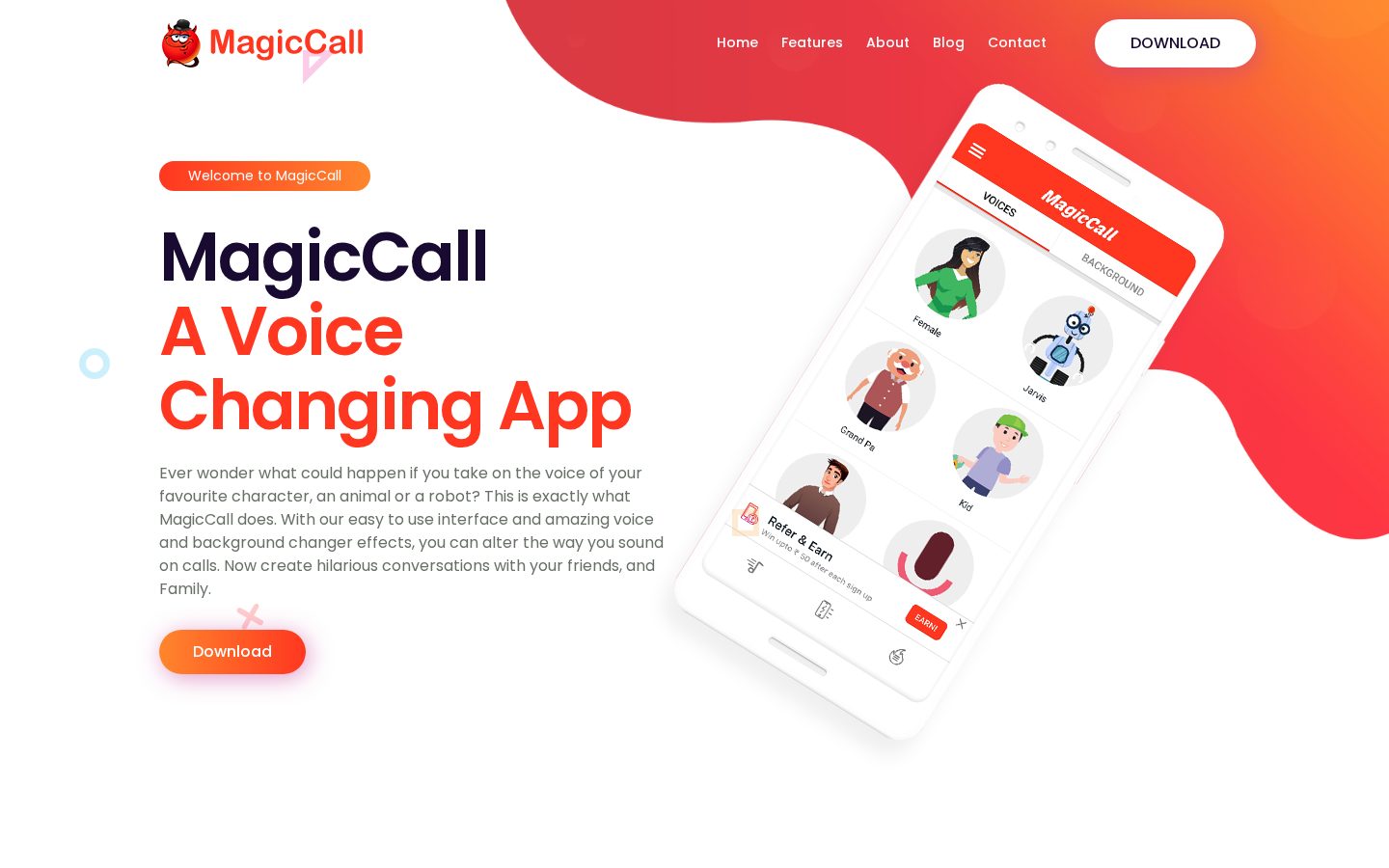 MagicCall Homepage