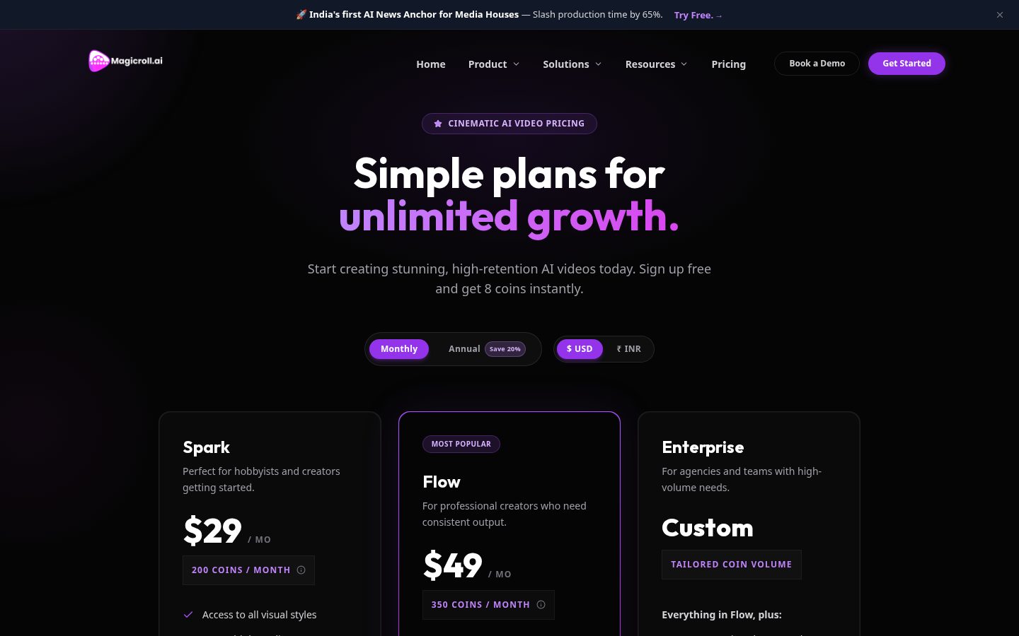 Magicroll AI Pricing