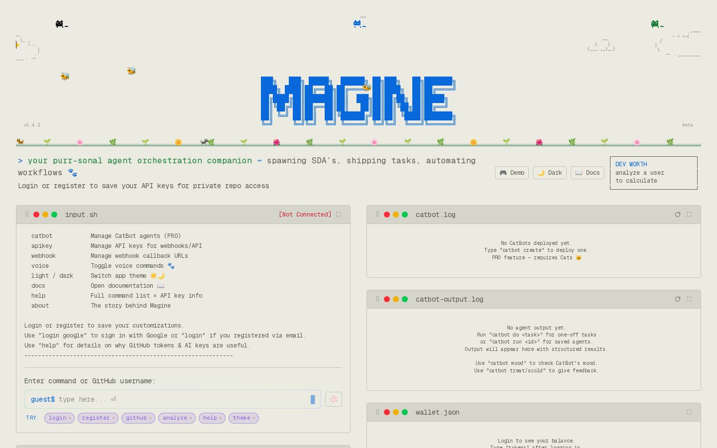 Magine Homepage