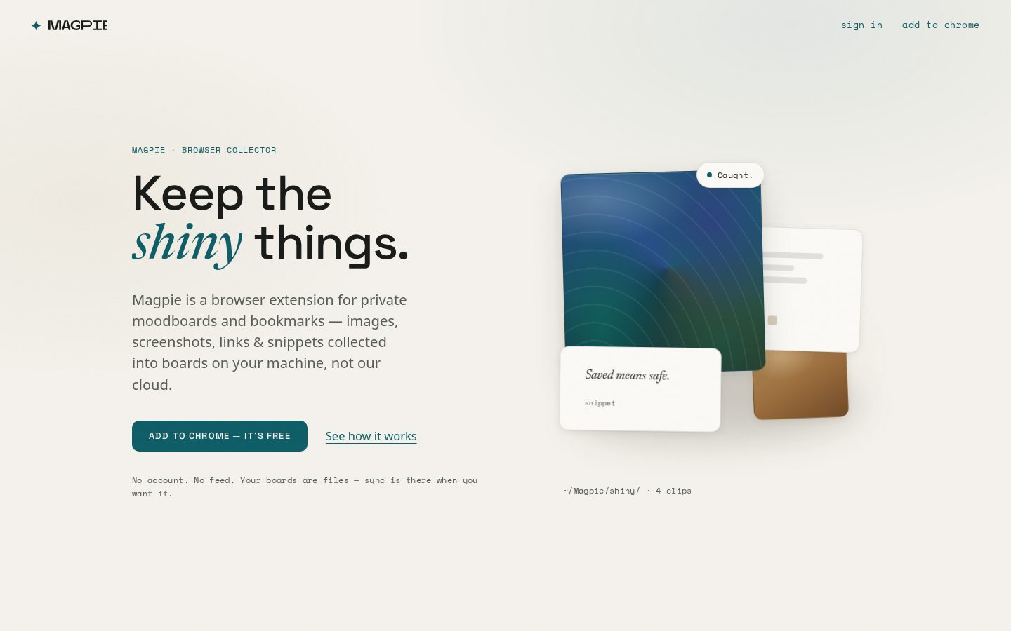 Magpie Homepage