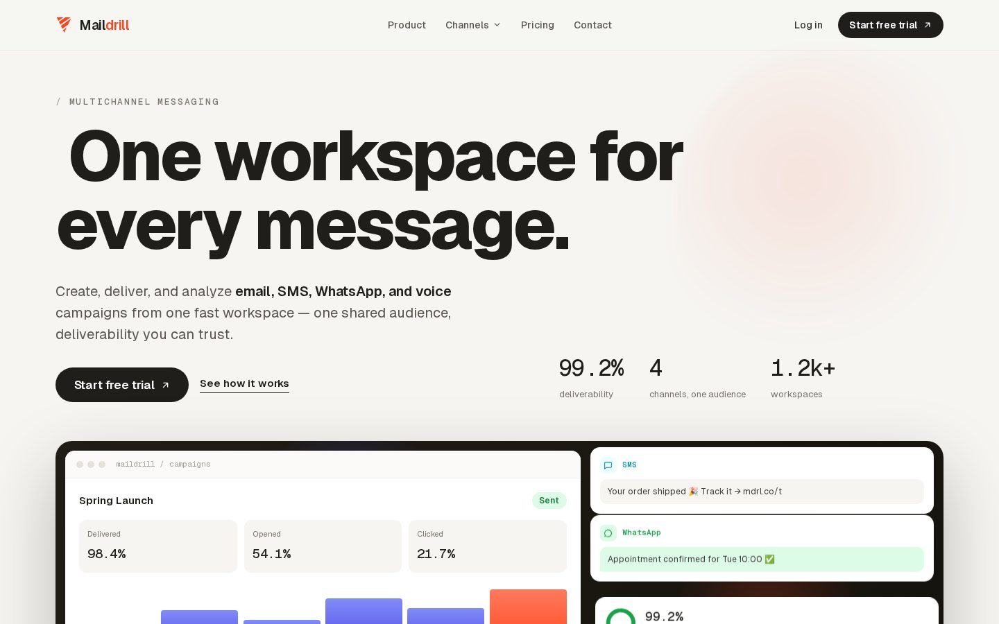 Maildrill Homepage