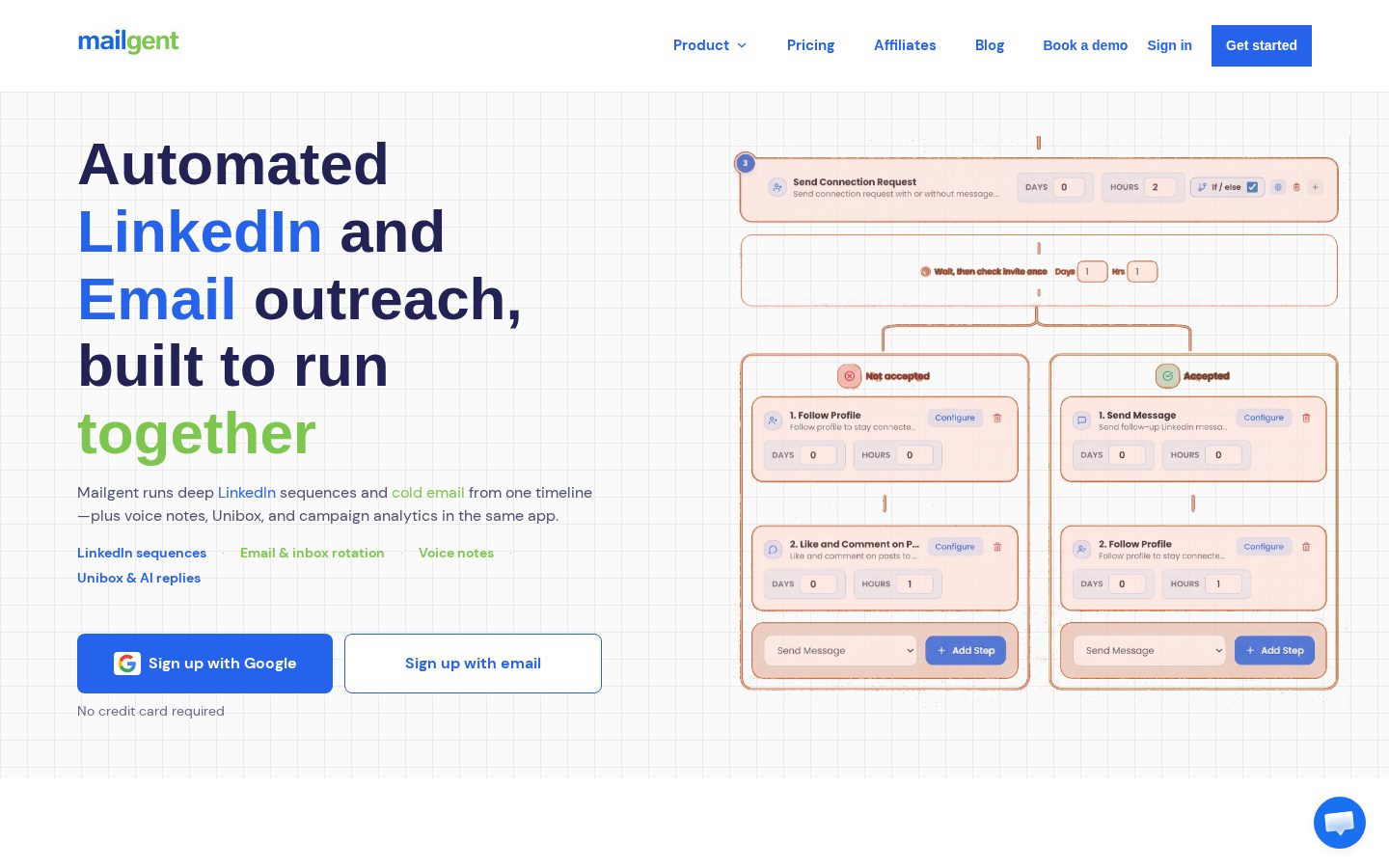Mailgent Homepage