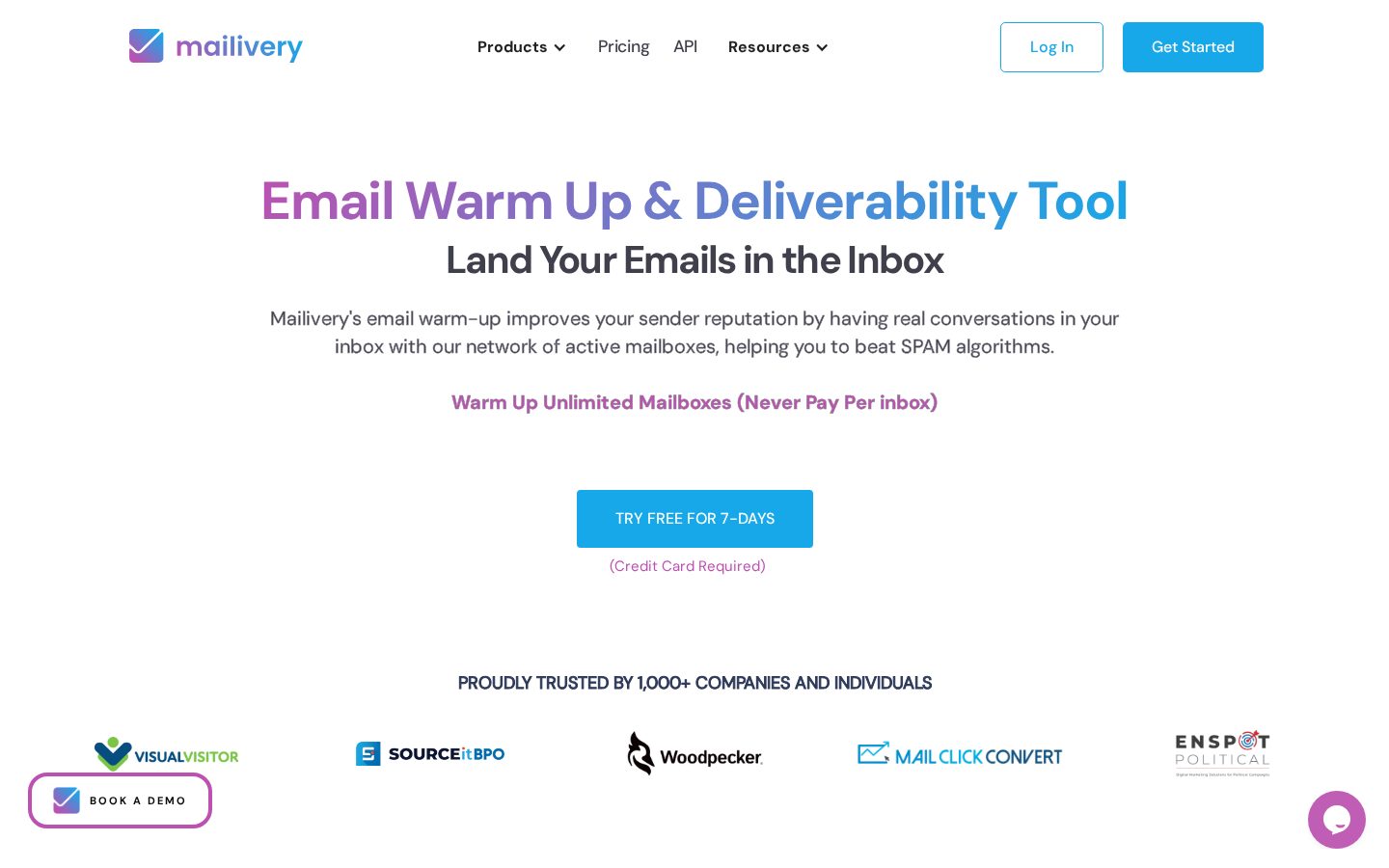 Mailivery Homepage