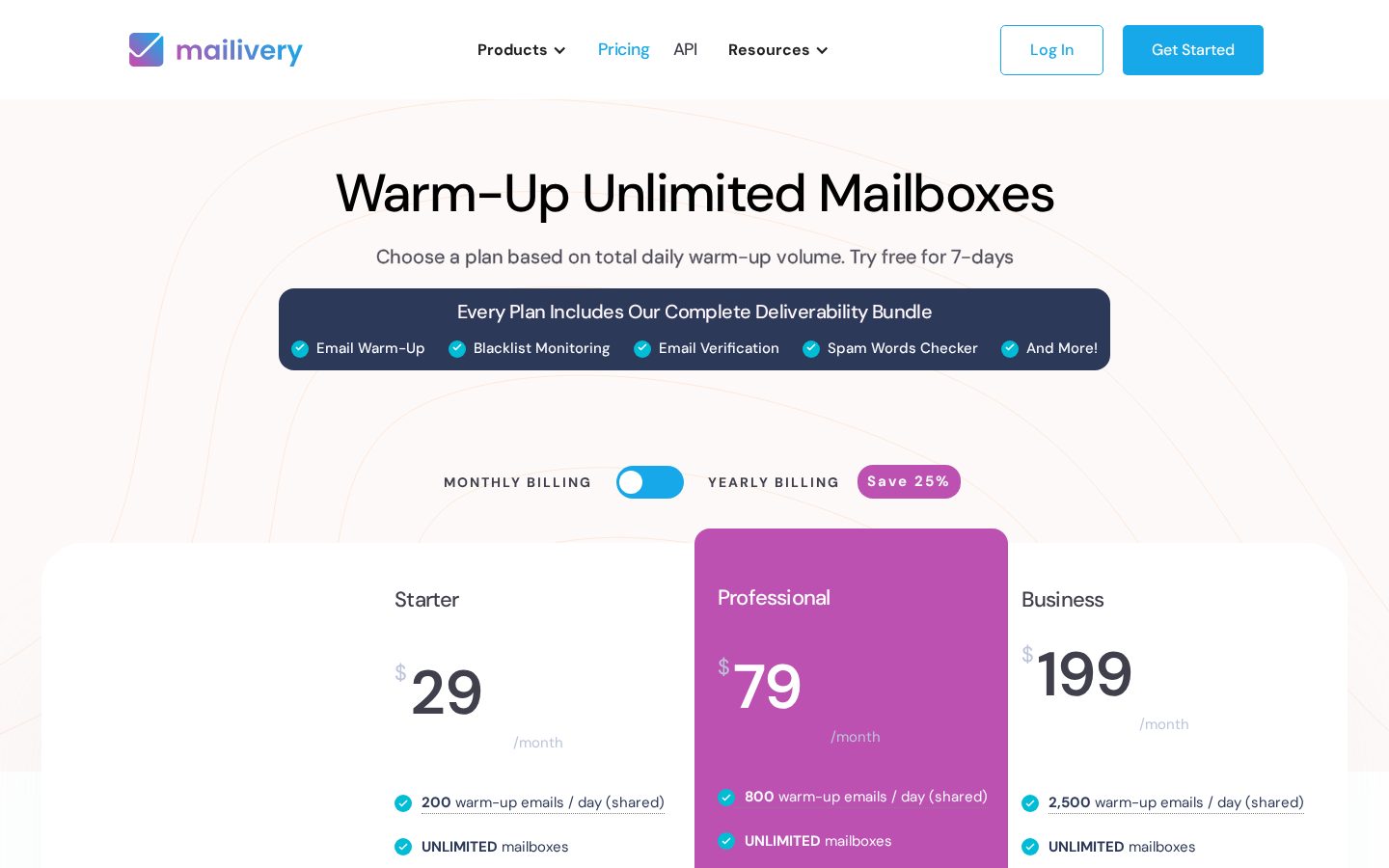 Mailivery Pricing