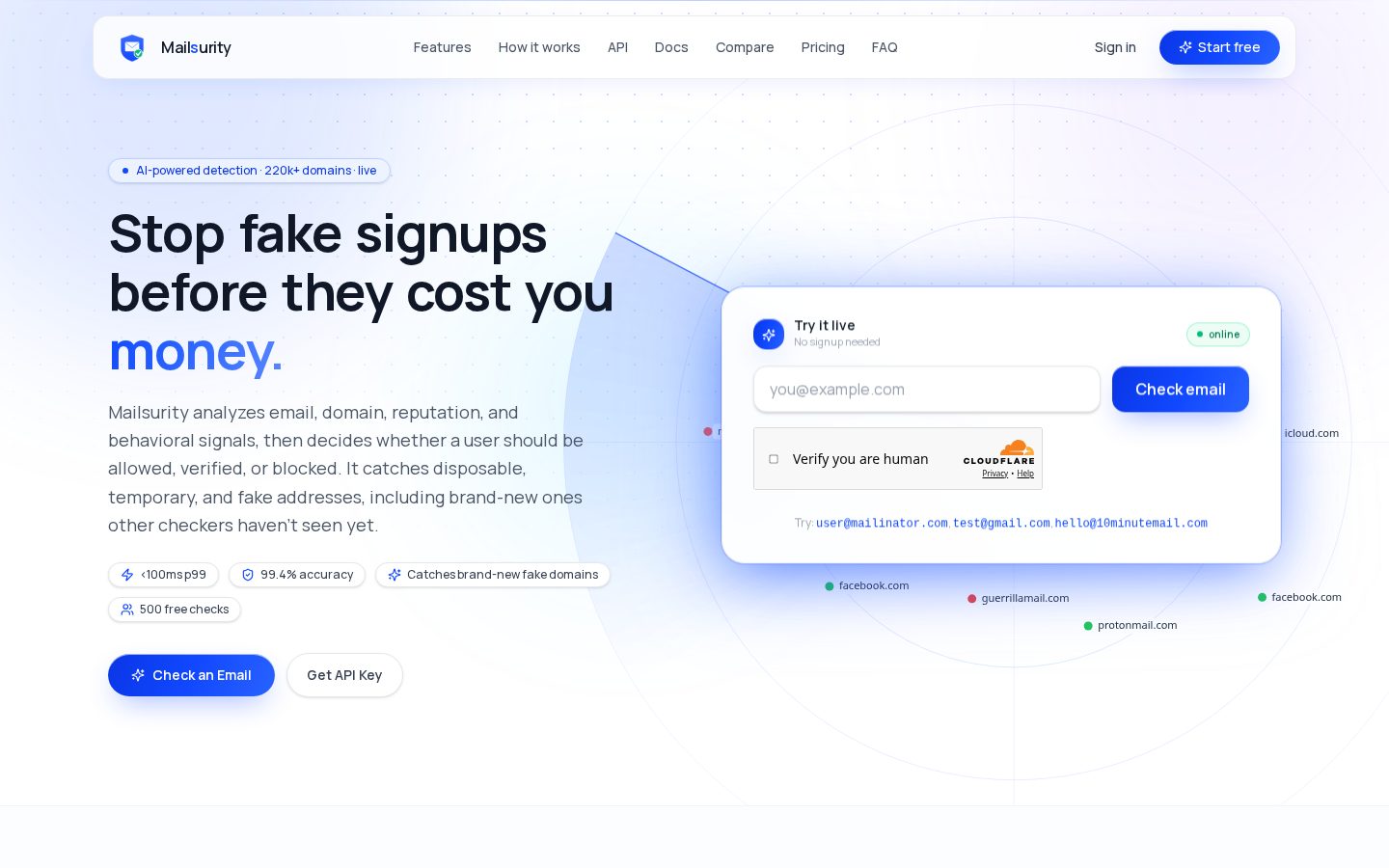 Mailsurity Homepage