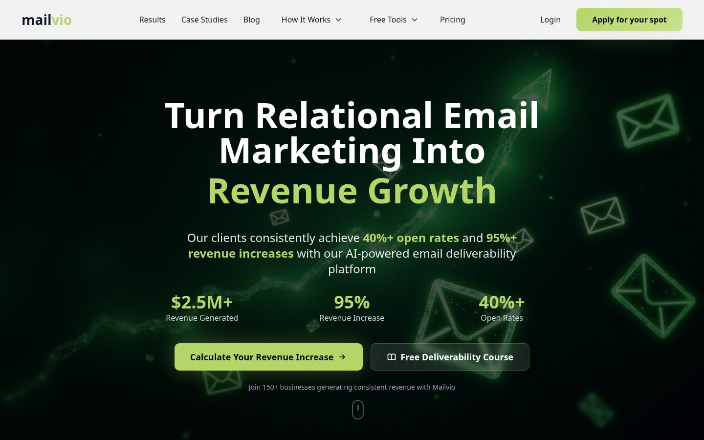 Mailvio Homepage