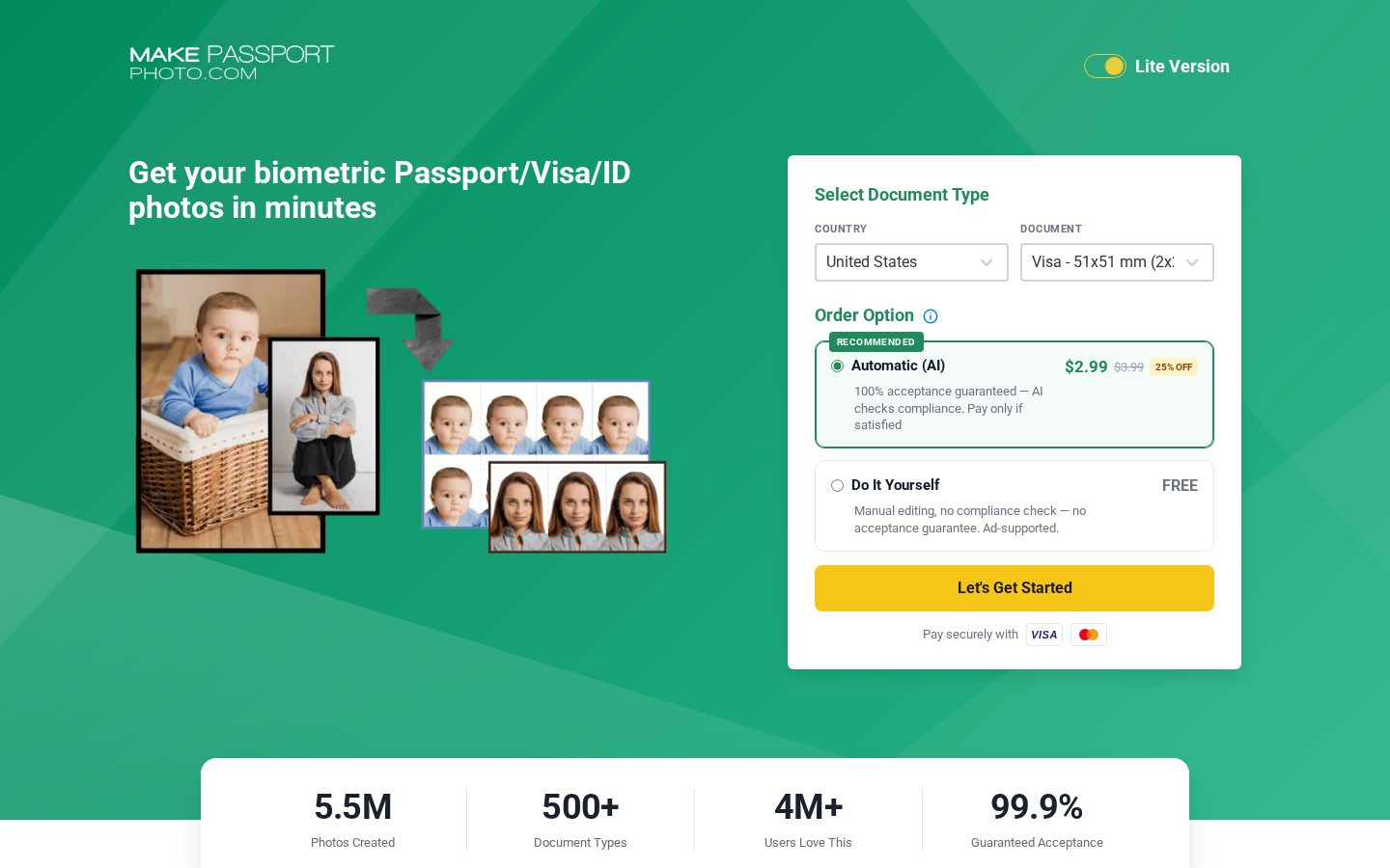 Make Passport Photo Homepage