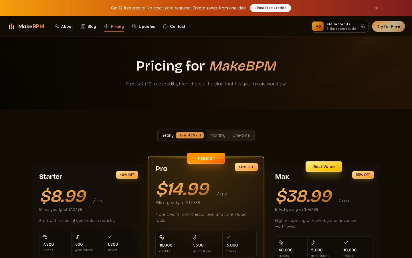 MakeBPM Pricing