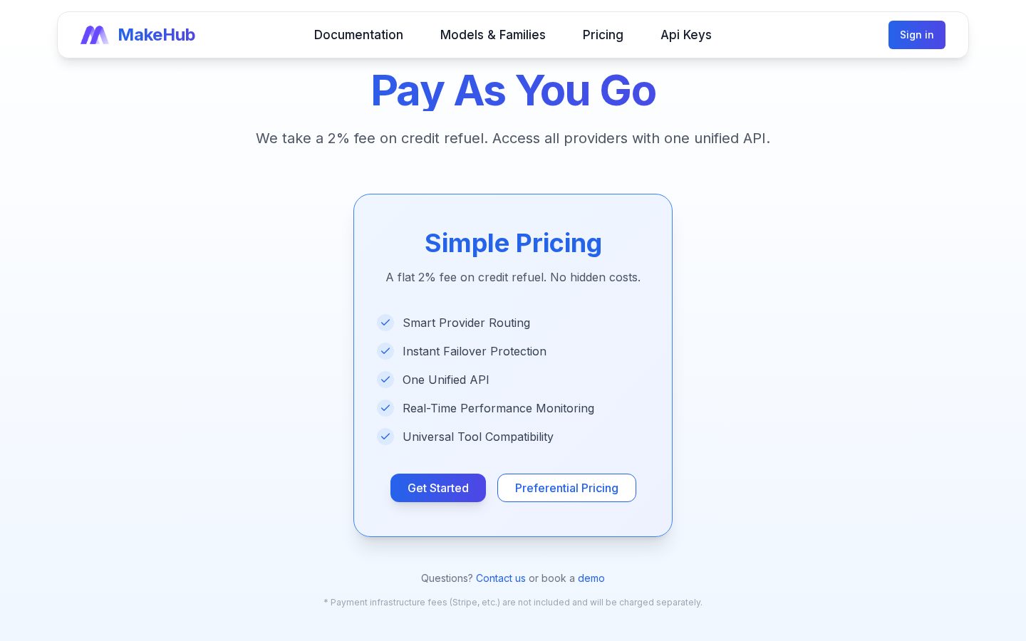 MakeHub.ai Pricing