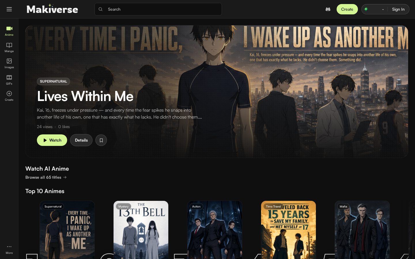 Makiverse Homepage
