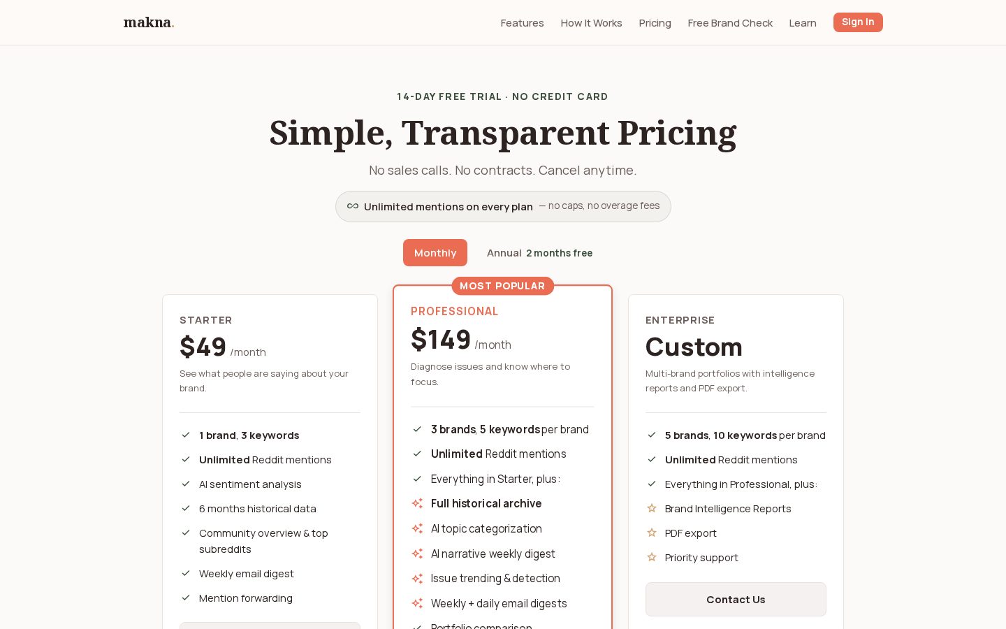 Makna Pricing