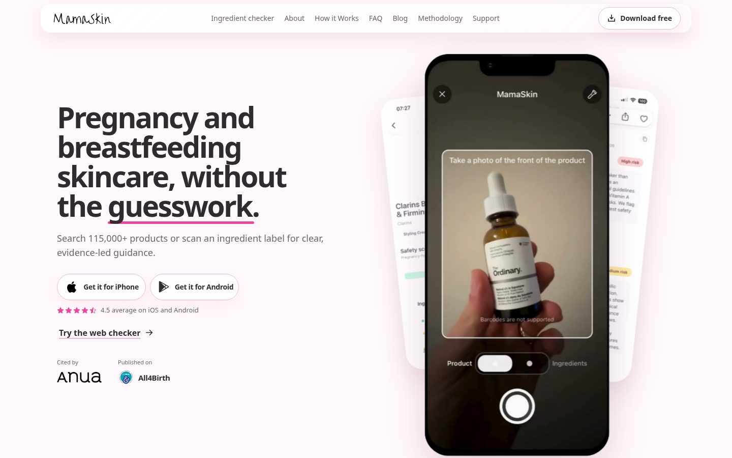 MamaSkin Homepage