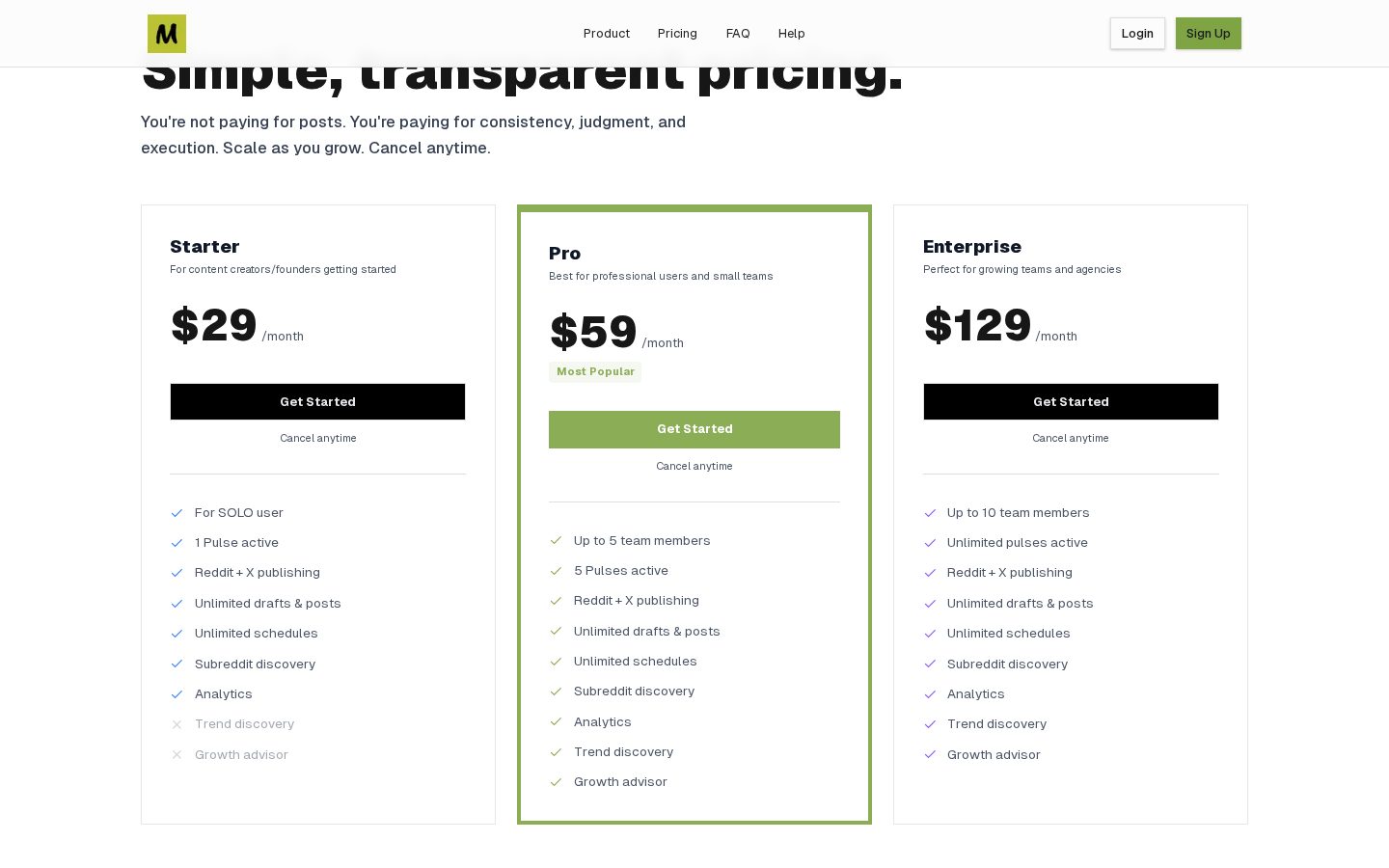 Maneja Pricing
