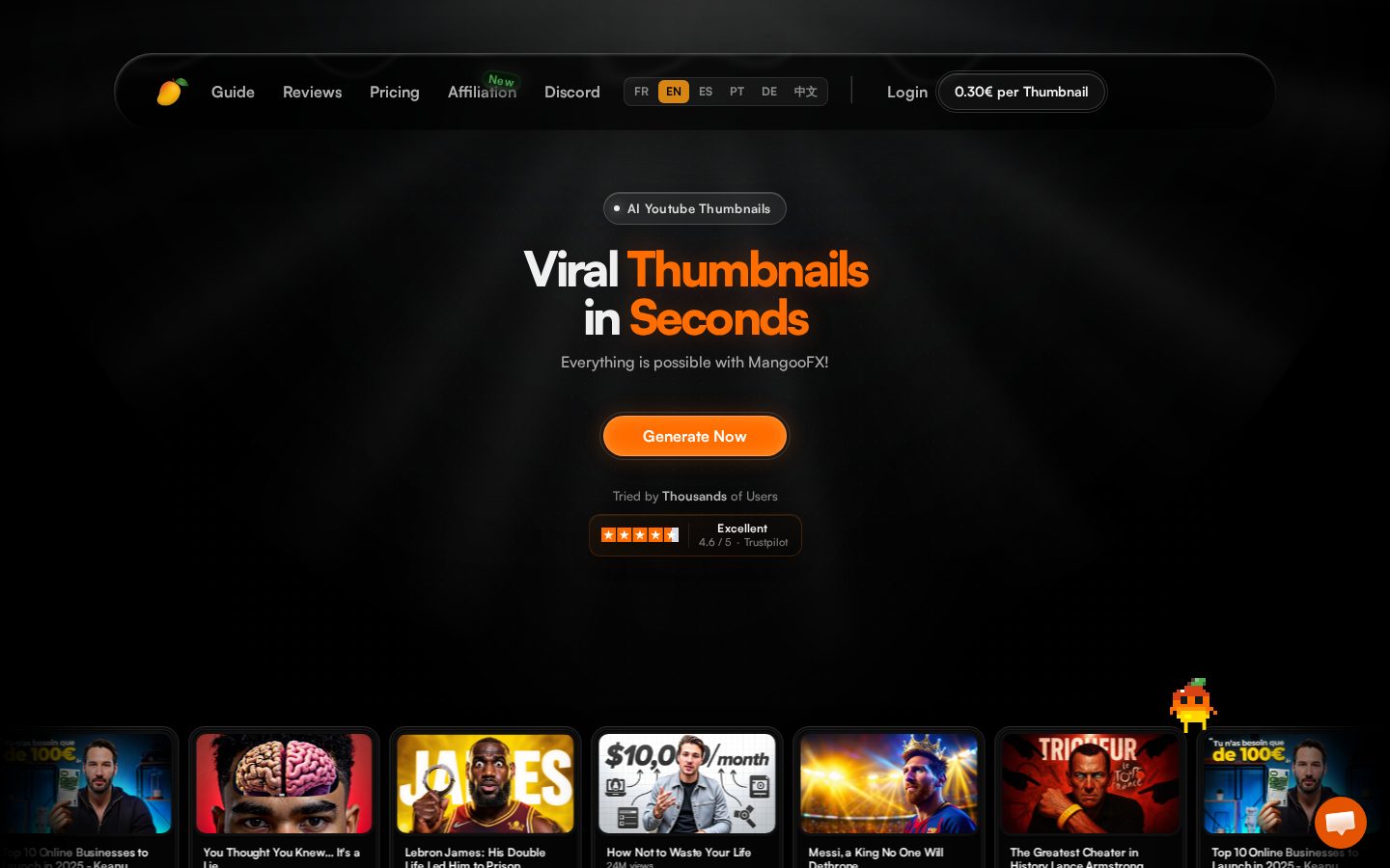 MangooFX Homepage