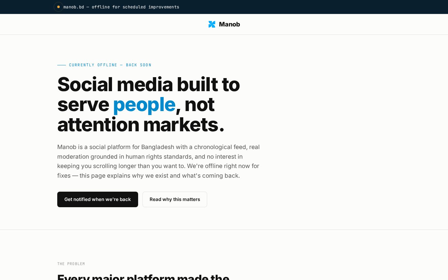 Manob Homepage