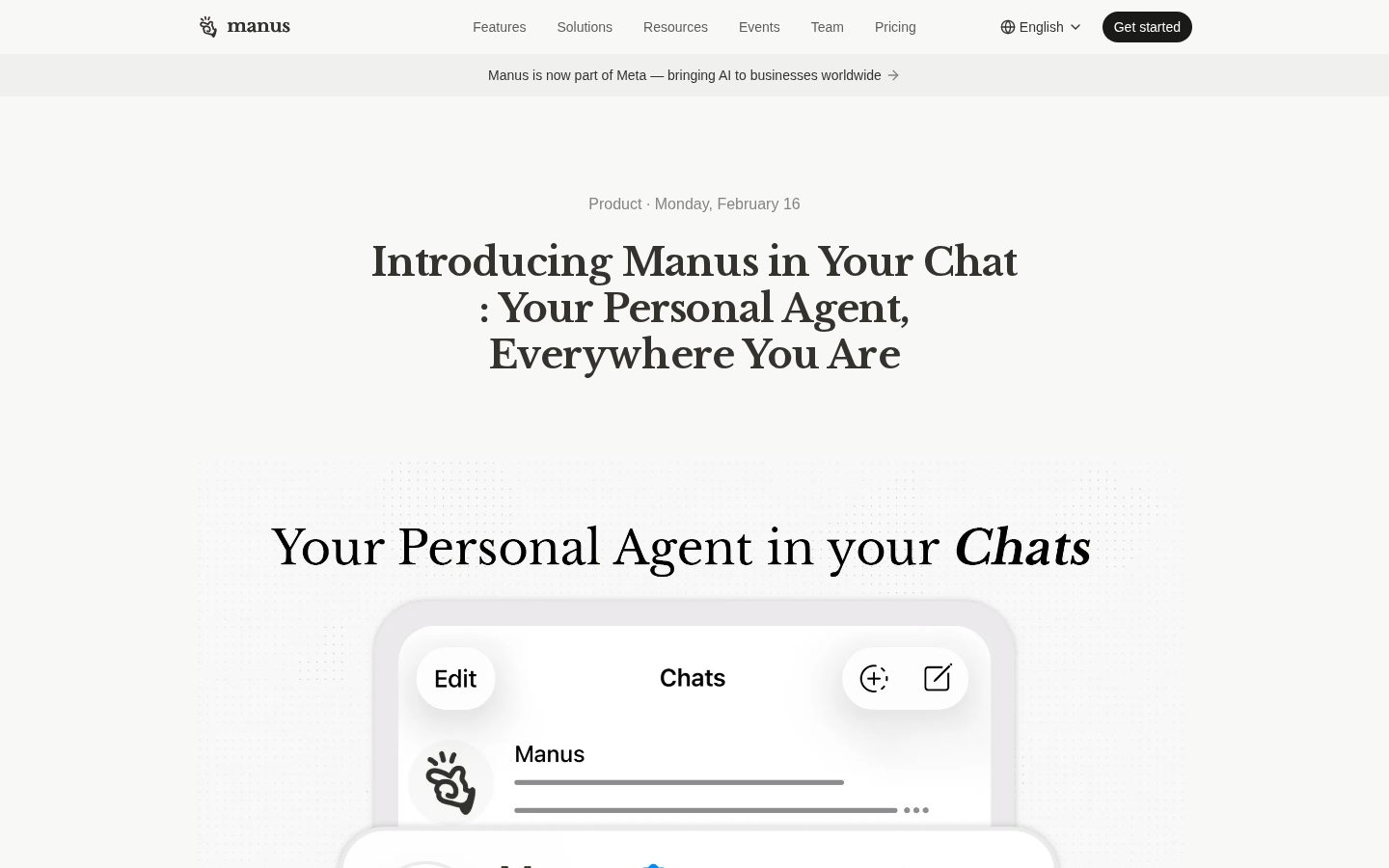 Manus Agents for Telegram Homepage