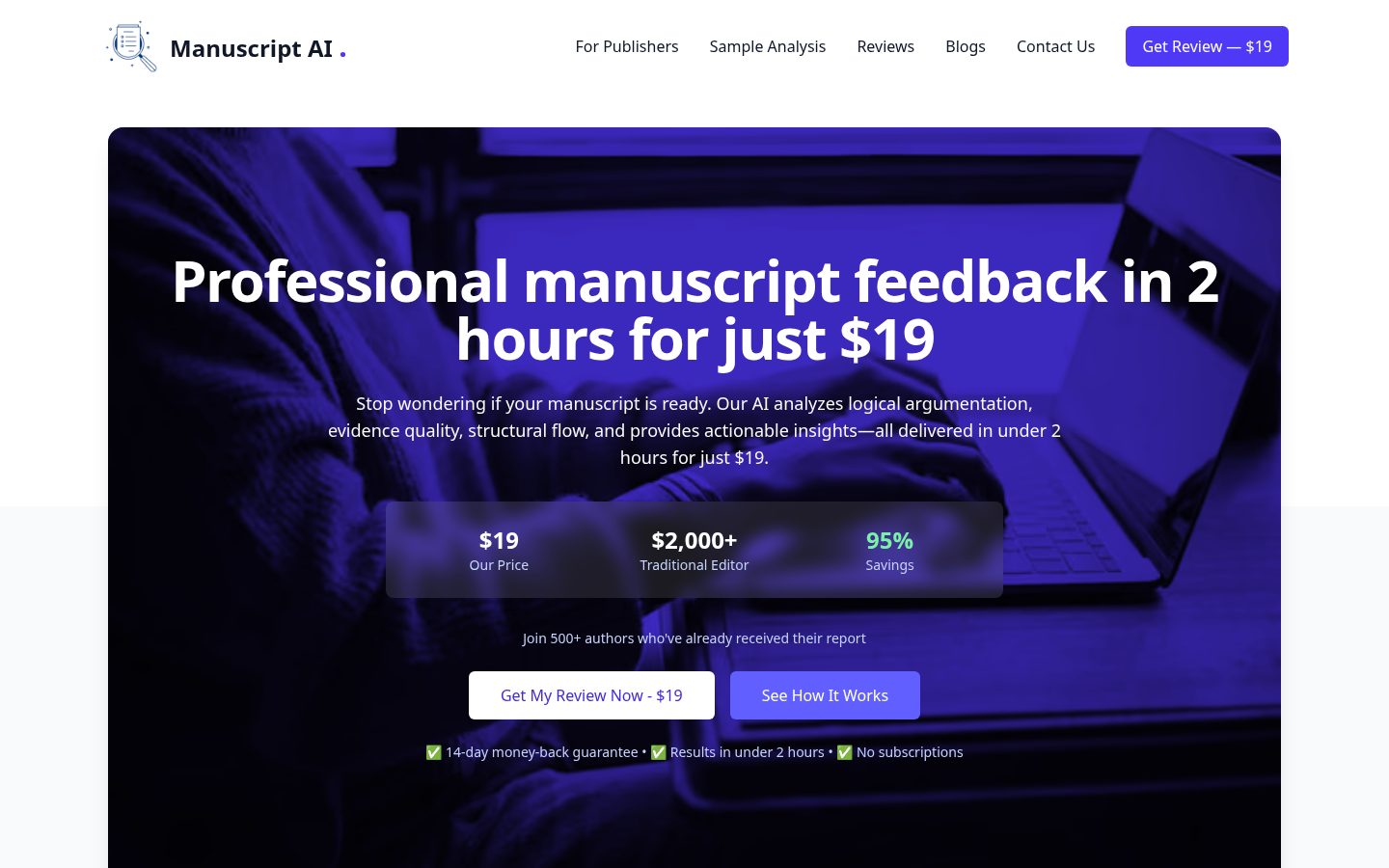 Manuscript AI Homepage