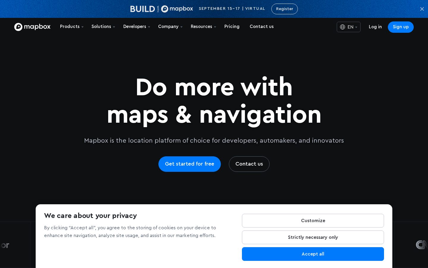 Mapbox Homepage
