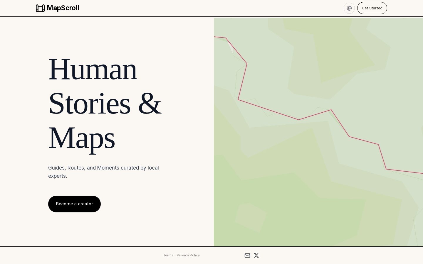 MapScroll Homepage