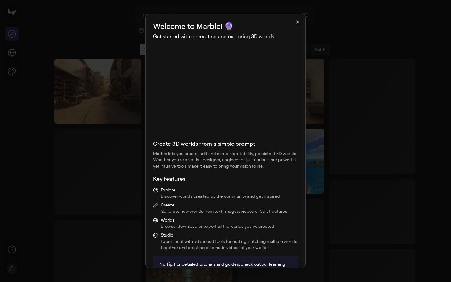 Marble 1.1 Homepage
