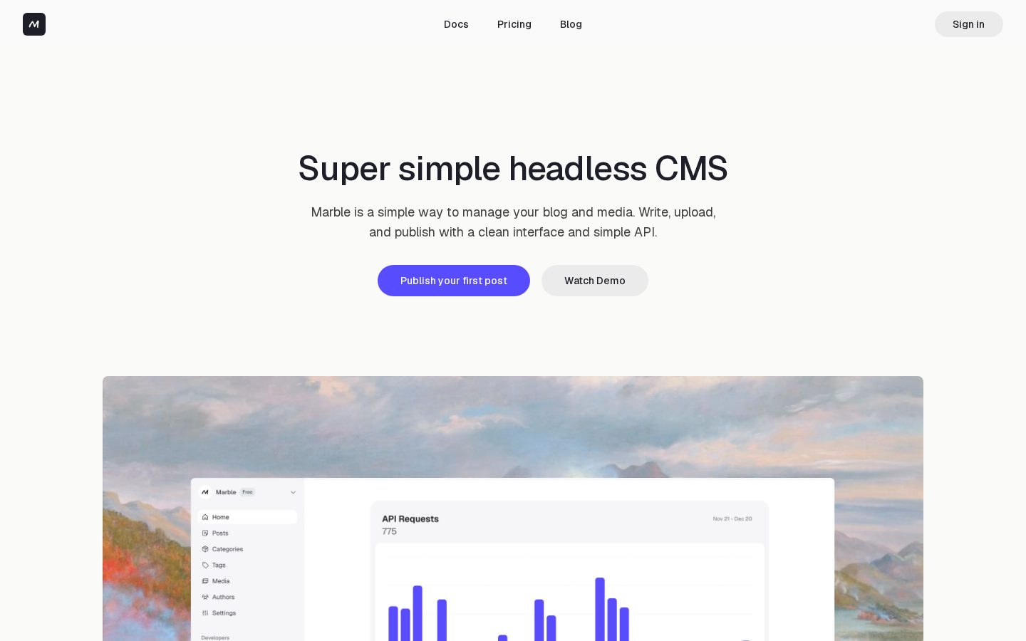 Marble Homepage