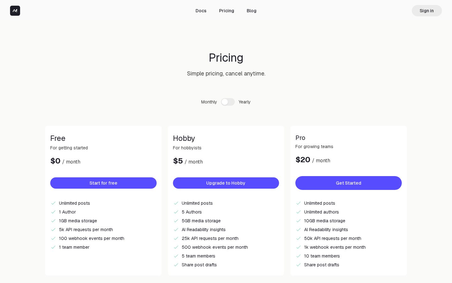 Marble Pricing