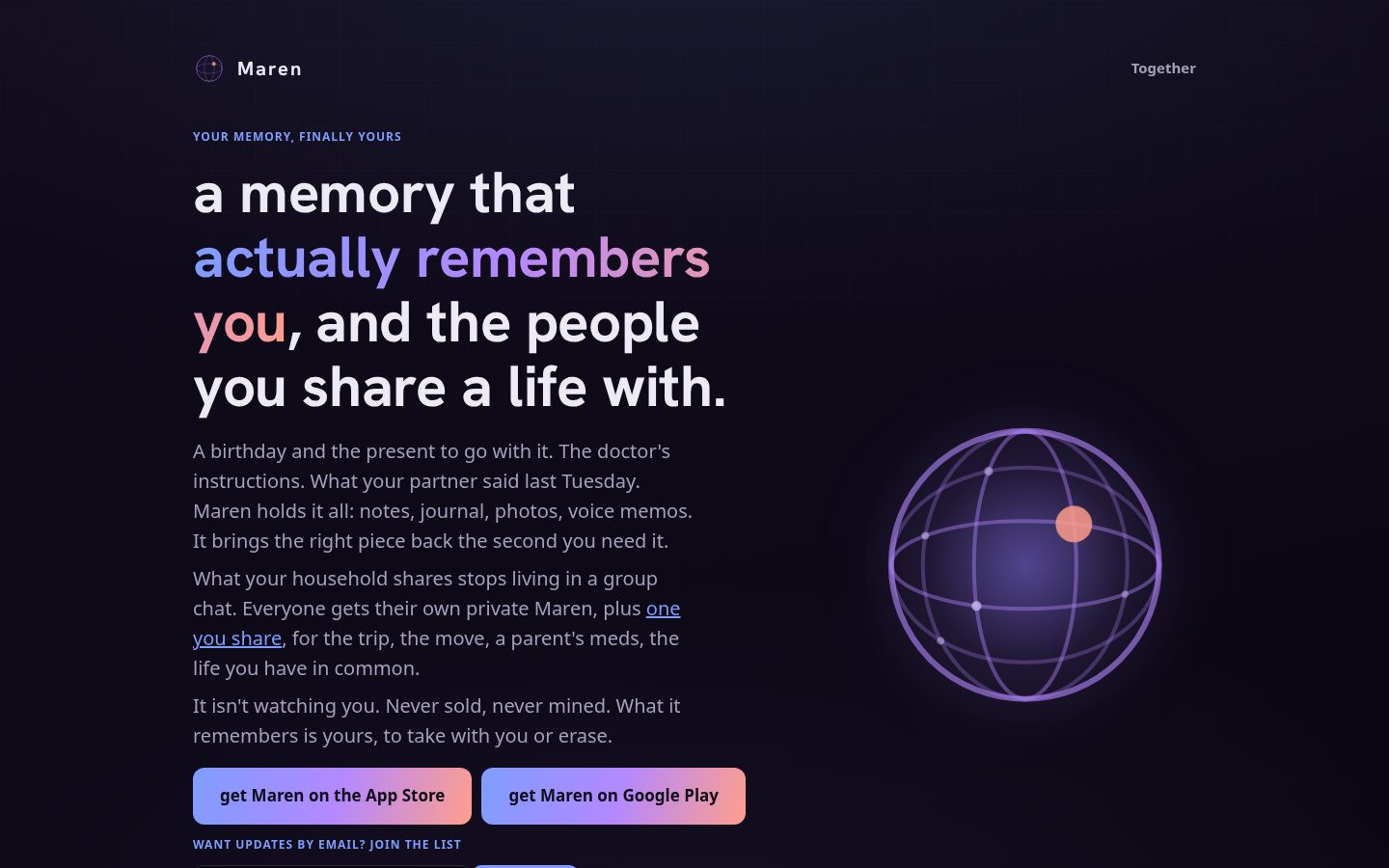 Maren Homepage