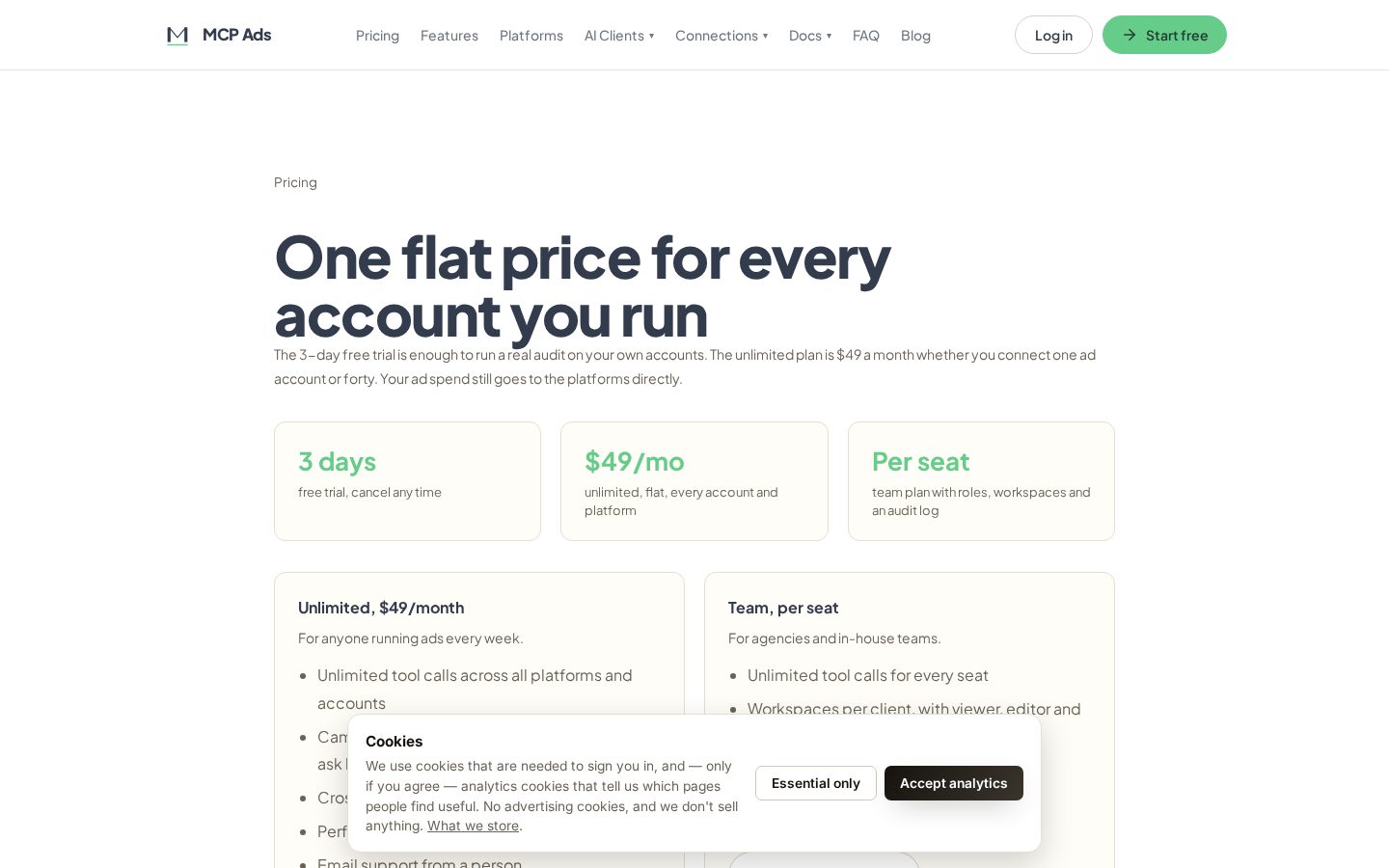 MarketingMCP Pricing