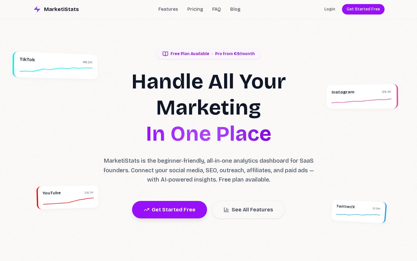 MarketiStats Homepage
