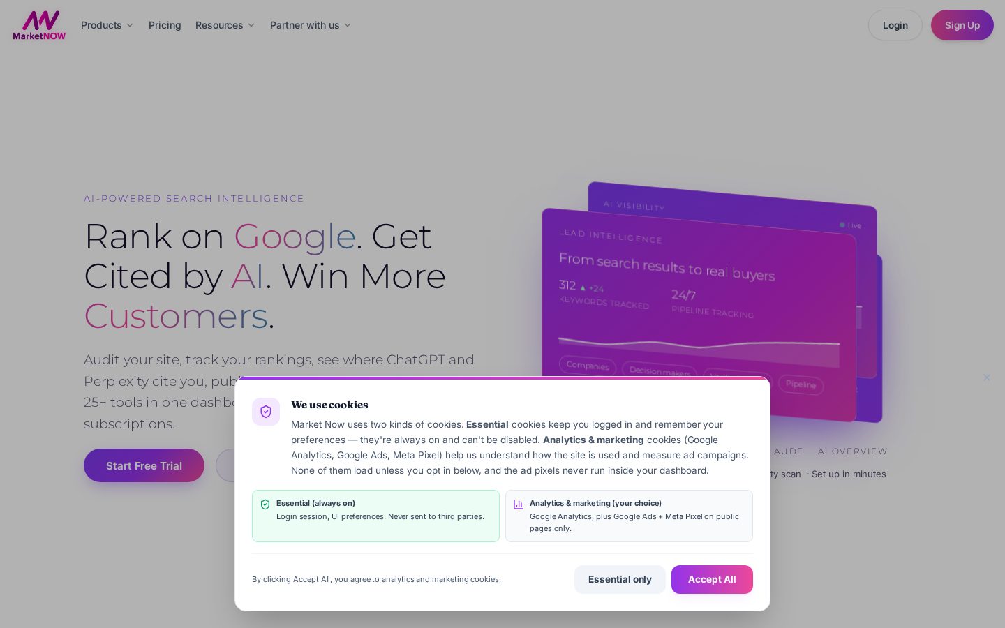 MarketNOW Homepage