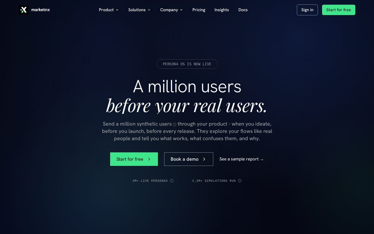 Marketrix Homepage