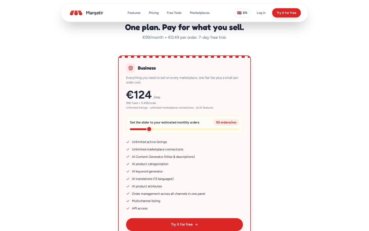 Marqetir Pricing