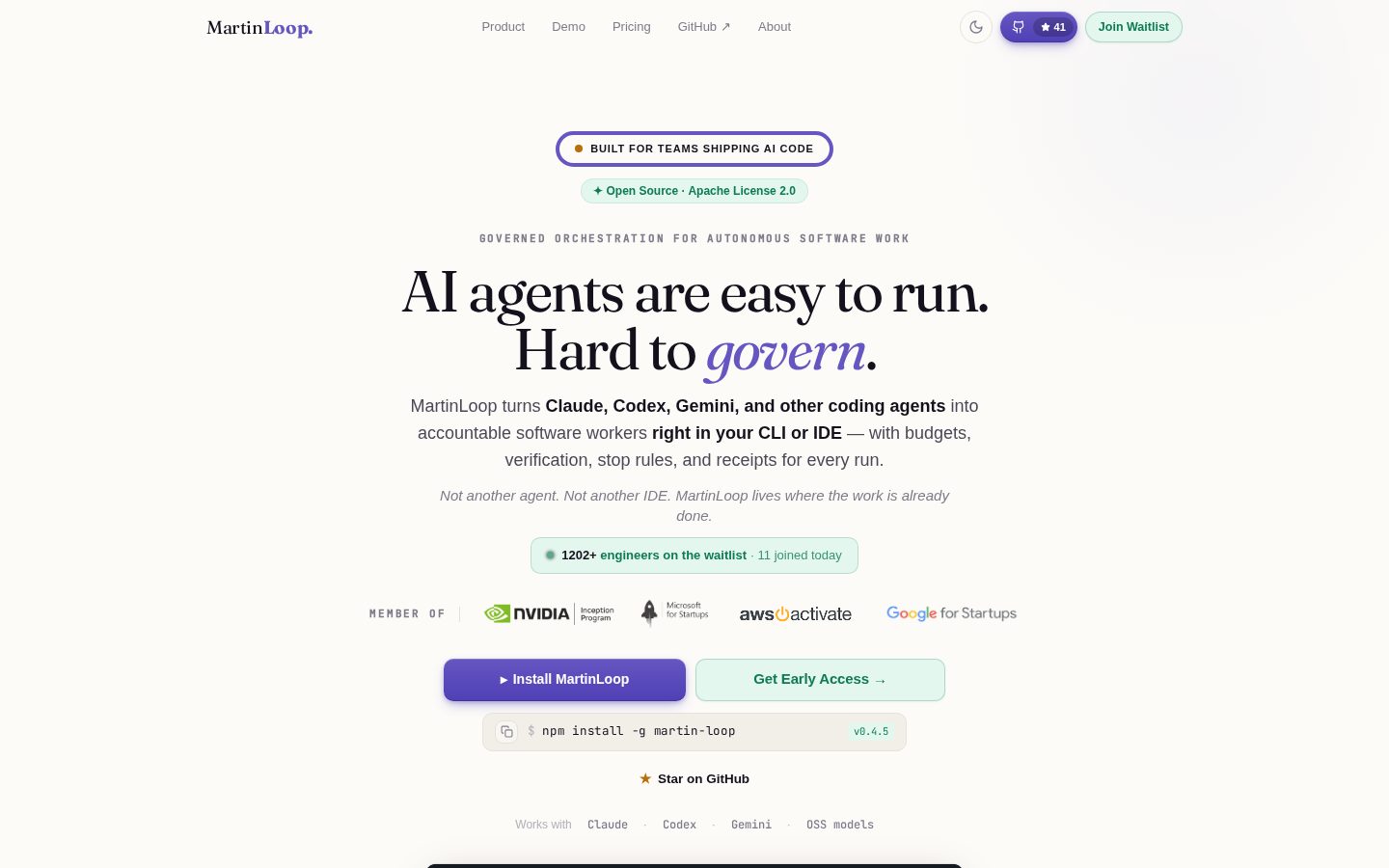 MartinLoop Homepage