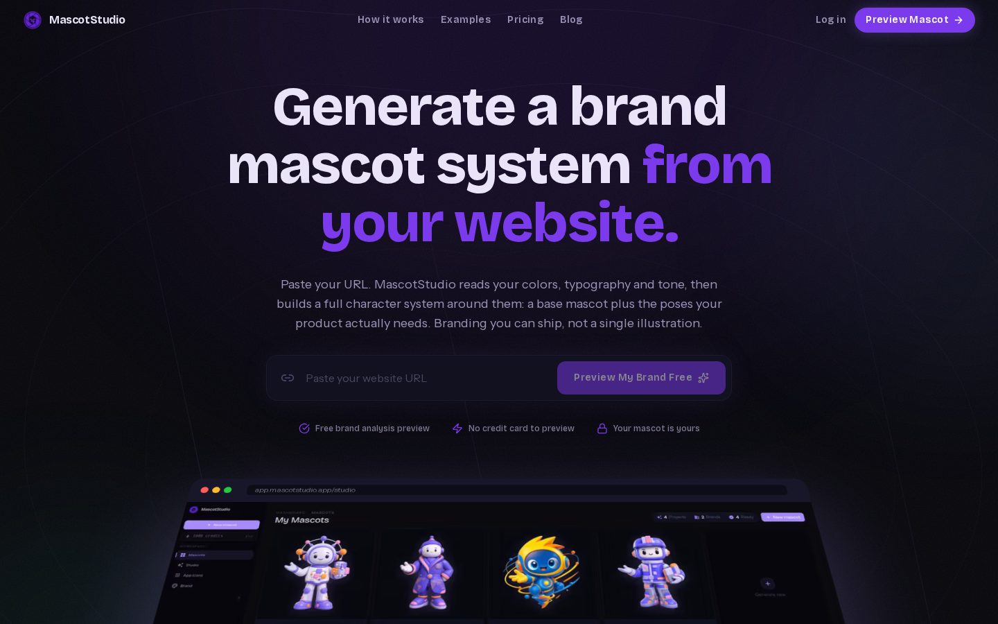 MascotStudio Homepage