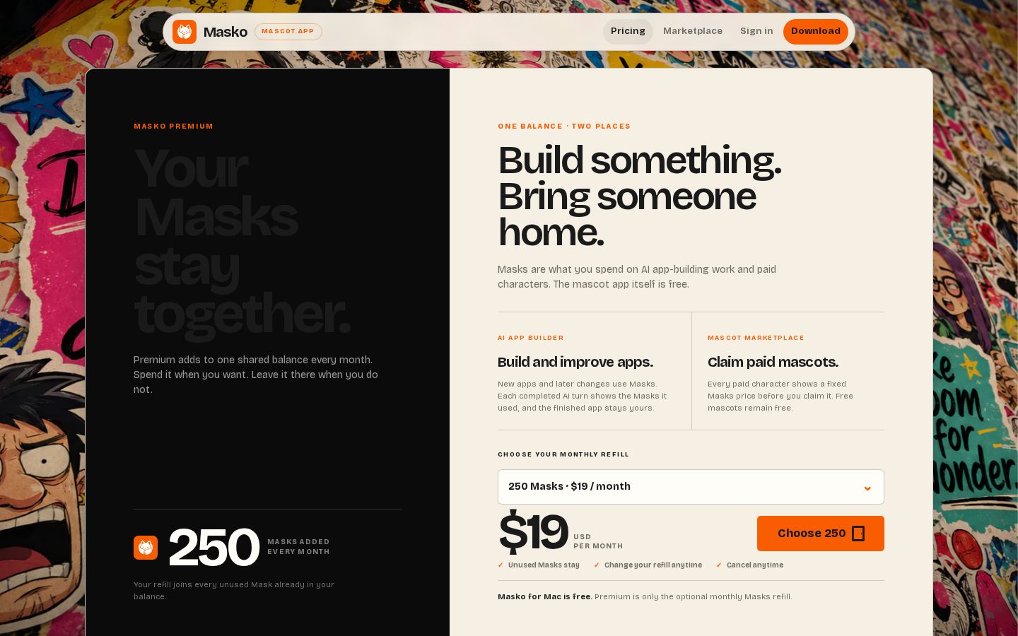 Masko Pricing